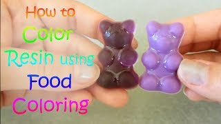 Color Resin Using Food Coloring [upl. by Inman]