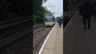 Croydon Tram Arriving at Beckenham Road  ThomasRBX  shorts trainspotting [upl. by Severen]