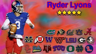 Ryder Lyons Highlights  The Next Russell Wilson [upl. by Avlis284]