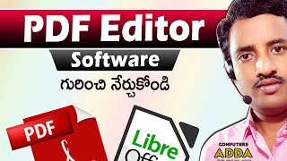 Best PDF Editor Software in Telugu  10 PDF Edit Options  Libre Office  Computers adda Shorts [upl. by Nehte]