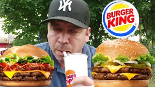 BURGER KING BIG KING XXL amp DOUBLE STEAKHOUSE BURGER MUKBANG [upl. by Ettenyl]