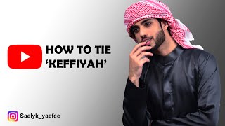 How To Tie Keffiyah  Shemagh  Headscarf In Right Way  Tutorial 1 [upl. by Lenore]