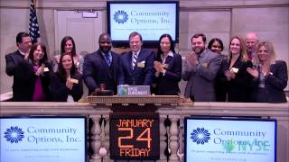 Community Options Founder and CEO Robert Stack Rings The Closing Bell® [upl. by Naiditch]