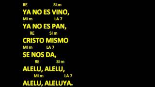 CANTOS PARA MISA  EL SEÑOR NOS INVITA YA  COMUNIÓN  LETRA Y ACORDES [upl. by Elleivap]