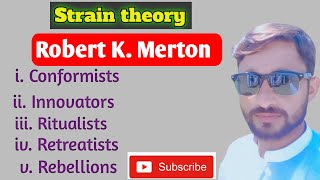 Strain theory  in Urdu Hindi Anomie theory  Social Structural theory  Roberts theory [upl. by Aiekam]