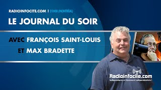 Max Bradette au Le journal du soir  Lundi 19 Septembre 2022 [upl. by Elazaro]