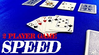 How To Play Speed  Card Games For Two Players [upl. by Eustazio257]