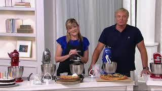 KitchenAid 35qt Mini Artisan Stand Mixer with Flex Edge Beater on QVC [upl. by Straus]