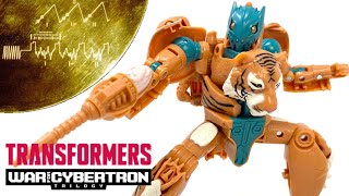 Transformers Kingdom Golden Disk Collection Chapter 3 MUTANT TIGATRON Review [upl. by Enialehs]