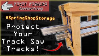 Under Bench Track Saw Track Storage SpringShopStorage [upl. by Ynohtnael]