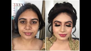 Full Engagement Airbrush Makeup by Parul Garg with HUDA Beauty Rose Gold Palette [upl. by Joashus]