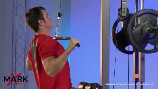 XMark Lat PullDown and Low Row Cable Machine [upl. by Ahsatam]