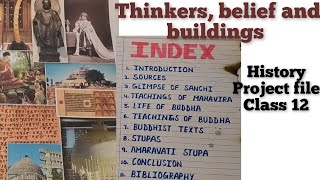 thinkers belief and buildings history project file class 12 ancient history project file class 12 [upl. by Ardni435]