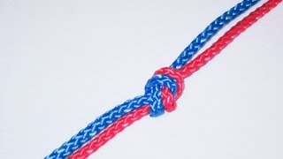 How To Tie A Two Strand Overhand Bend Knot Two Fold Knot [upl. by Sillyrama]