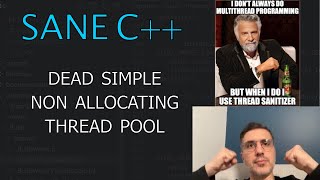 Simple ThreadPool Sane C Libraries ep13 [upl. by Profant]