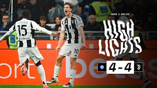 HIGHLIGHTS SERIE A  Inter 44 Juventus  Two Goals by Yildiz  A Rollercoaster Match [upl. by Klimesh613]