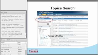 Census Bureau American FactFinder2 Basic Webinar [upl. by Sheply573]