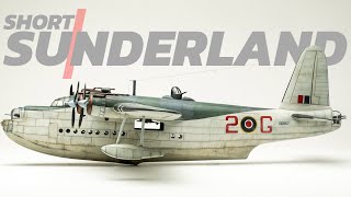 1964 Airfix Short Sunderland 172  FULL BUILD [upl. by Oicnedurp]