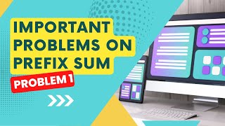 Important Prefix Sum Problem 1  DSA Playlist [upl. by Adalie488]