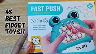 Pop It Electronic Unboxing ASMR Best Fidget Toys Game [upl. by Relyks]