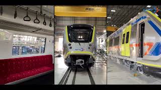 Catch the glimpse of newly unveiled MadeInIndia Meerut Metro trainsets [upl. by Swiercz224]