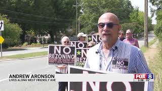 Residents Protest Glenn Drews Development Plan Fighting to Preserve West Greensboro Neighborhood [upl. by Nalced]