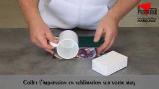 Sublimation totale de mug avec le MINI FOUR 3D [upl. by Noneek]