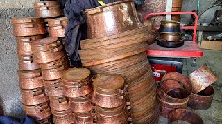 Coppersmithing  Making a copper pot Cauldron😍🇮🇷⚒️ [upl. by Adnauqaj]