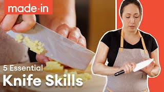 The Top 5 Basic Knife Skills  Made In Cookware [upl. by Zampino574]