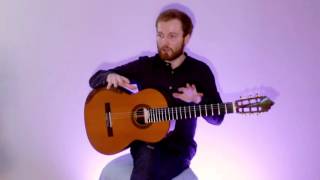 Marko Topchii talks on the new guitar by Roodenko DAddario strings Etude 4 by H VillaLobos [upl. by Nydroj]