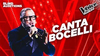 Il tenore Luca canta Andrea Bocelli a The Voice Senior 4  Blind Auditions [upl. by Apps]