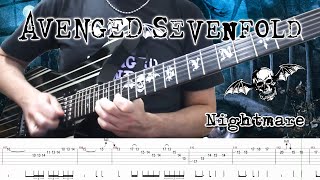 Avenged Sevenfold  Nightmare Guitar Cover  TABS [upl. by Langley]