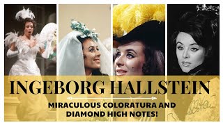 Ingeborg Hallstein  Miraculous Coloraturas amp Crystal Clear High Notes C6Bb6 [upl. by Ariajaj]