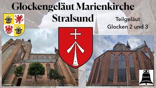 Stralsund D Das Glockengeläut der ev Marienkirche Teilgeläut [upl. by Atirabrab995]