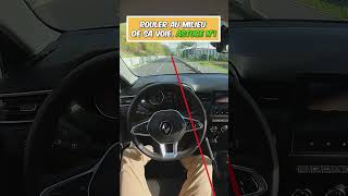 Rouler bien au milieu de sa voie autoecole permisdeconduire astuce [upl. by Nerrad]