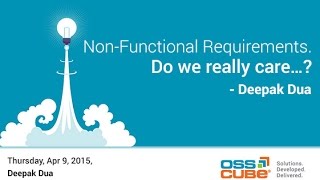 NonFunctional Requirements Do we really care… [upl. by Dremann]