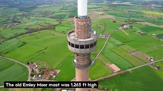 Emley Moor Mast SUPER COOL DRONE FOOTAGE [upl. by Rainah606]