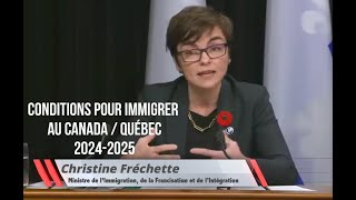 Immigrer facilement sous condition au Canada entre 2024 2025 [upl. by Assilen91]