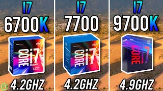 i7 6700k vs i7 7700 vs i7 9700k  Tested in 2024 [upl. by Giah]