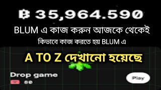 BLUM এ কিভাবে কাজ করবেন ভিডিওতে সম্পূর্ণ দেখানো হয়েছে  Important Mining Site  ফ্রিতে কাজ করুন [upl. by Antonie]