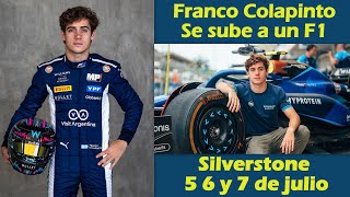 FRANCO COLAPINTO 🏁 SE SUBE A UN FORMULA1 🏁  f1 WILLIAMS [upl. by Leahcimrej]