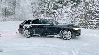 Audi A6 allroad 30 BiTDI 320 hp quattro ESPESC on vs off  4K [upl. by Ymij388]