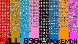 All 898 Pokémon [upl. by Afrikah]