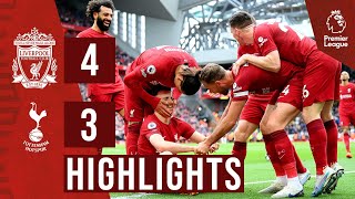 HIGHLIGHTS Liverpool 43 Tottenham Hotspur  Dramatic Jota winner [upl. by Mireielle701]