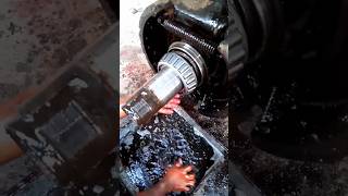 greasing wheel bearings on trailer mechanic greasing shortvideo [upl. by Dryfoos]