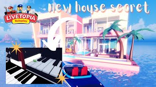 SECRET PIANO ROOM🎹 NEW ISLAND HOUSE  UPDATE 72 Livetopia Roleplay Roblox [upl. by Atilol]