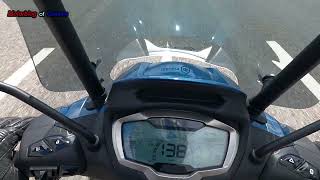 piaggio beverly 300 HPe top speed amp acceleration 2021 2022 [upl. by Tinya]