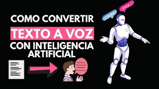 ✨ Como convertir de texto a voz realista🤖 INTELIGENCIA ARTIFICIAL [upl. by Nylirak939]