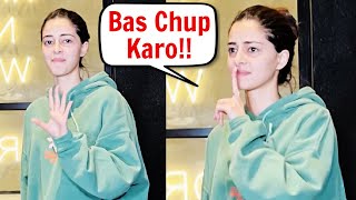 Ananya Pandey Shouts At Paparazzi For Screaming At CTRL Movie Screening [upl. by Nnylhsa]