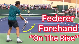 Roger Federer “On The Rise” Forehand Analysis His Tennis Technique Explained [upl. by Caines]